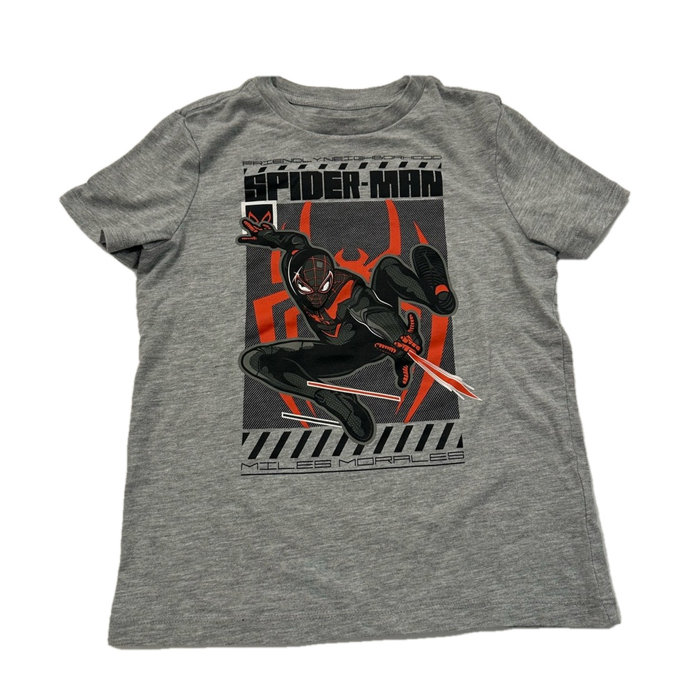 3/20$ Marvel Spider-Man Miles Morales Grey Kids Shirt size S